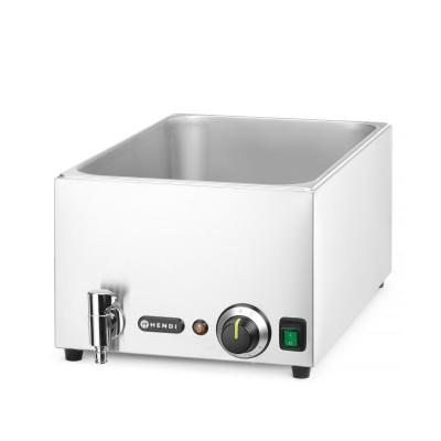 Sada Vodní lázeň s vypouštěcím kohoutkem Ranger, HENDI, GN (H)150mm, GN 1/1, 230V/1000W, 605x332x(H)242mm | 238868